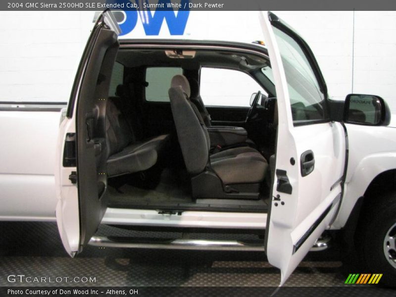 Summit White / Dark Pewter 2004 GMC Sierra 2500HD SLE Extended Cab