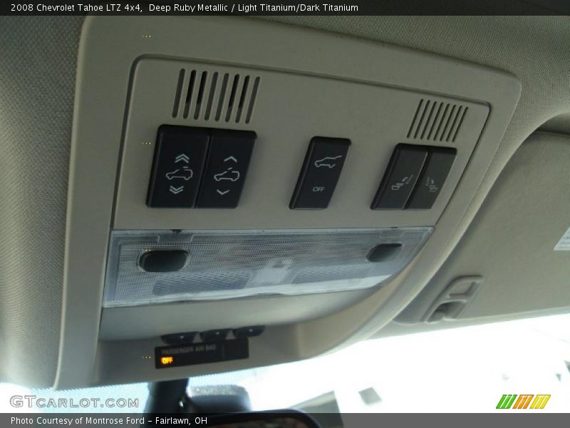Deep Ruby Metallic / Light Titanium/Dark Titanium 2008 Chevrolet Tahoe LTZ 4x4