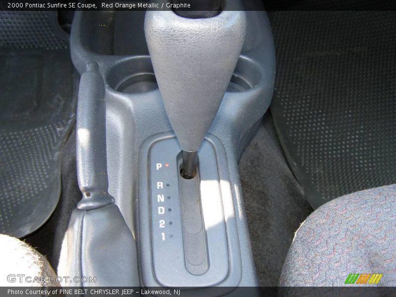 Red Orange Metallic / Graphite 2000 Pontiac Sunfire SE Coupe