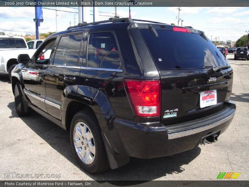 Black / Dark Slate Gray/Light Graystone 2008 Jeep Grand Cherokee Limited 4x4