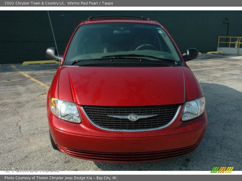 Inferno Red Pearl / Taupe 2003 Chrysler Town & Country LX