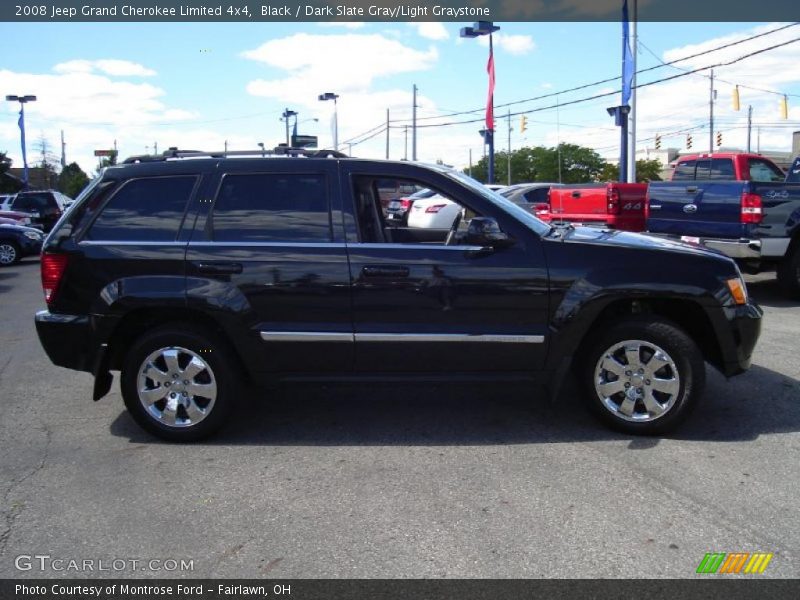 Black / Dark Slate Gray/Light Graystone 2008 Jeep Grand Cherokee Limited 4x4