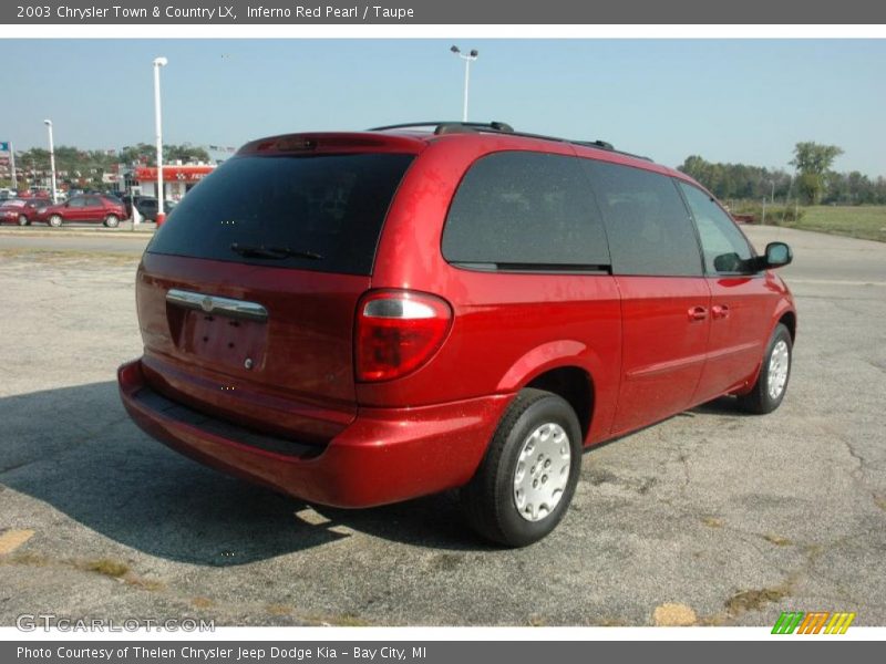 Inferno Red Pearl / Taupe 2003 Chrysler Town & Country LX