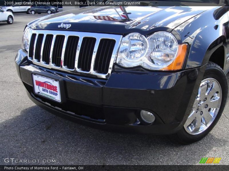 Black / Dark Slate Gray/Light Graystone 2008 Jeep Grand Cherokee Limited 4x4