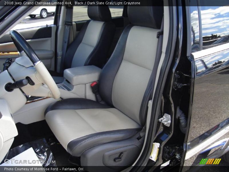 Black / Dark Slate Gray/Light Graystone 2008 Jeep Grand Cherokee Limited 4x4