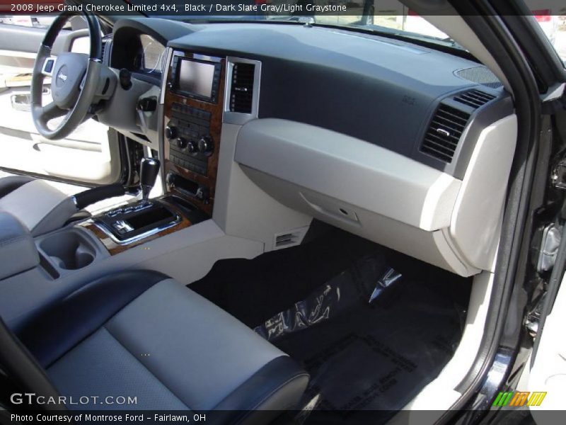 Black / Dark Slate Gray/Light Graystone 2008 Jeep Grand Cherokee Limited 4x4