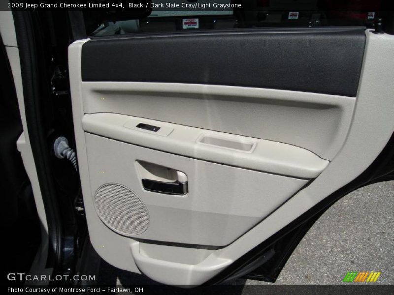 Black / Dark Slate Gray/Light Graystone 2008 Jeep Grand Cherokee Limited 4x4