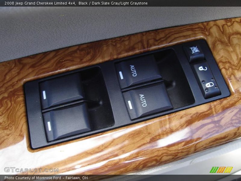 Black / Dark Slate Gray/Light Graystone 2008 Jeep Grand Cherokee Limited 4x4