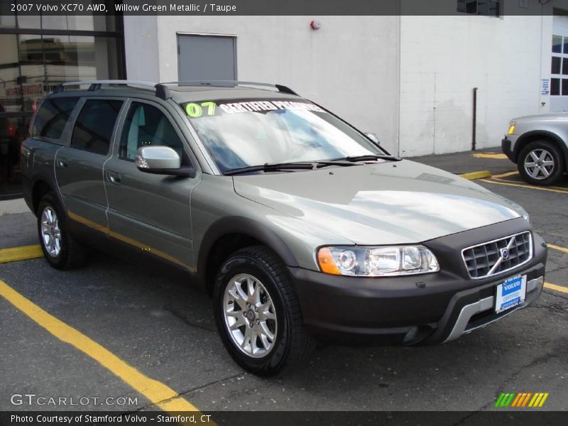 Willow Green Metallic / Taupe 2007 Volvo XC70 AWD