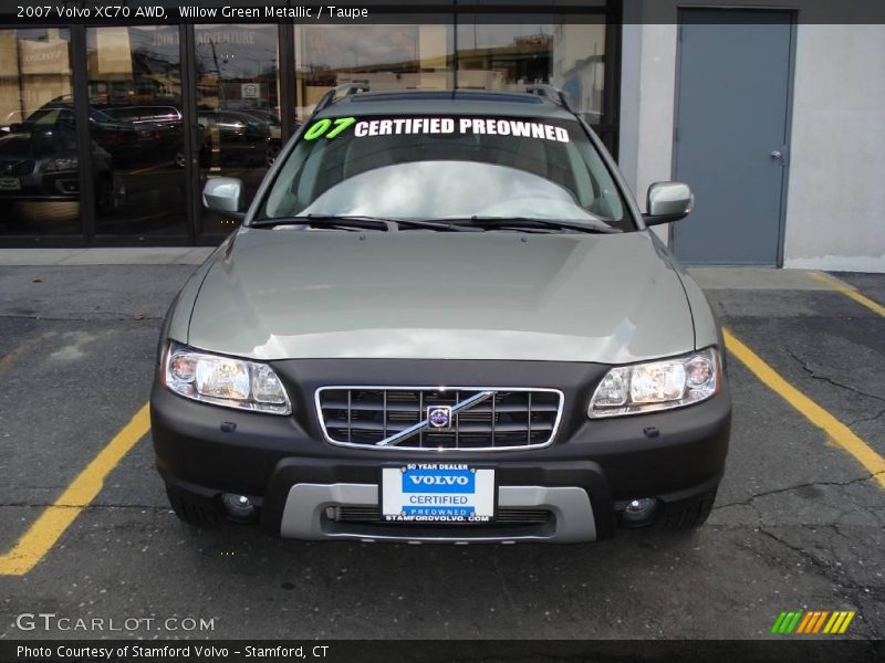 Willow Green Metallic / Taupe 2007 Volvo XC70 AWD