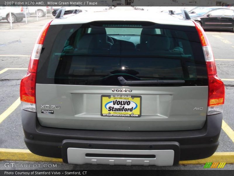 Willow Green Metallic / Taupe 2007 Volvo XC70 AWD