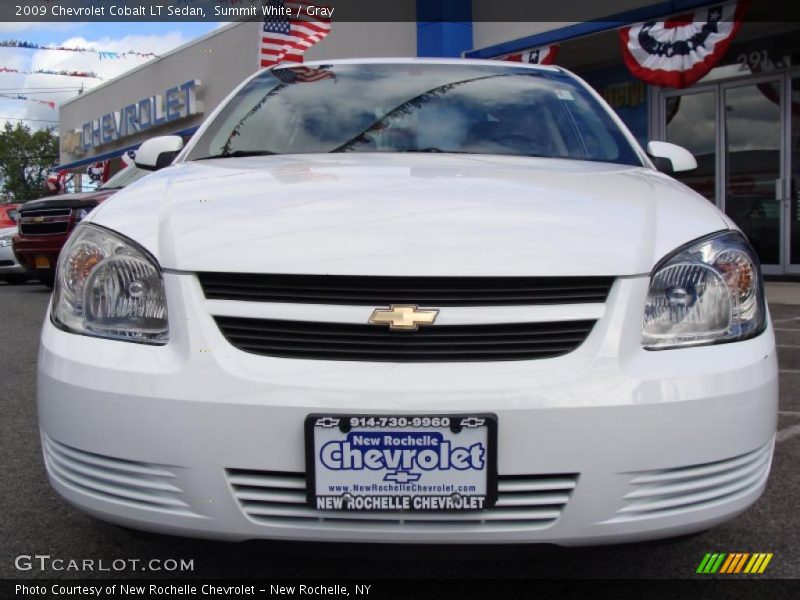 Summit White / Gray 2009 Chevrolet Cobalt LT Sedan