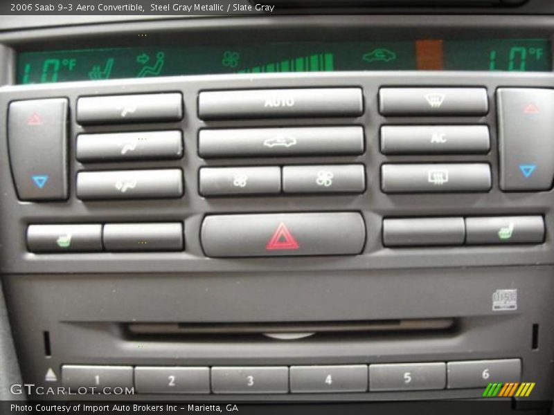 Steel Gray Metallic / Slate Gray 2006 Saab 9-3 Aero Convertible