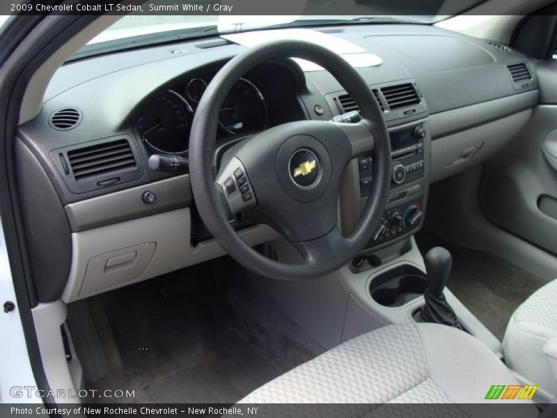 Summit White / Gray 2009 Chevrolet Cobalt LT Sedan