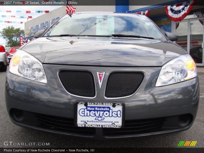 Granite Metallic / Ebony 2007 Pontiac G6 Sedan