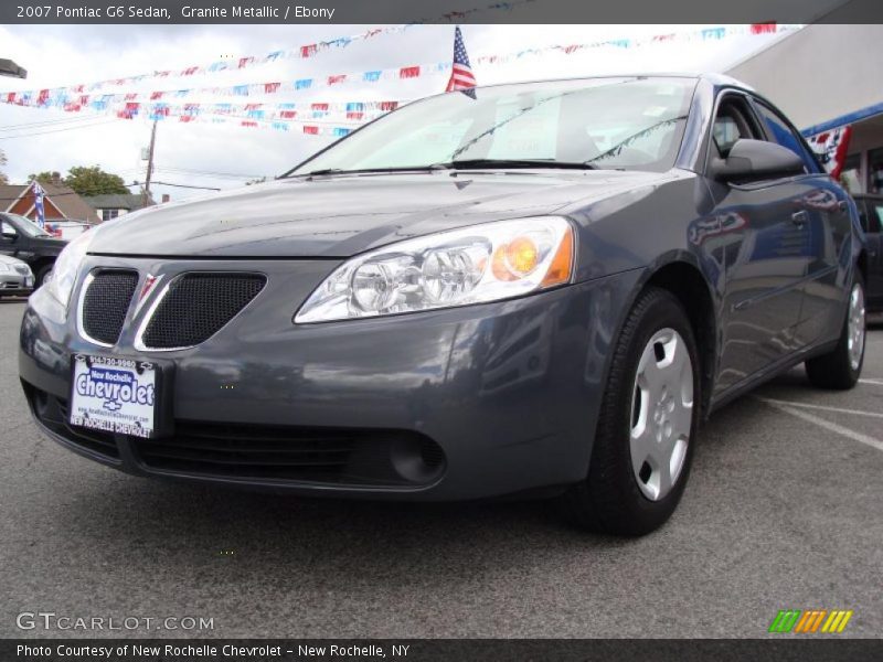 Granite Metallic / Ebony 2007 Pontiac G6 Sedan