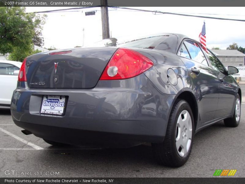 Granite Metallic / Ebony 2007 Pontiac G6 Sedan