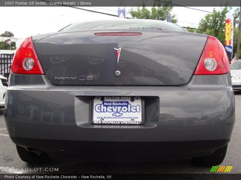 Granite Metallic / Ebony 2007 Pontiac G6 Sedan