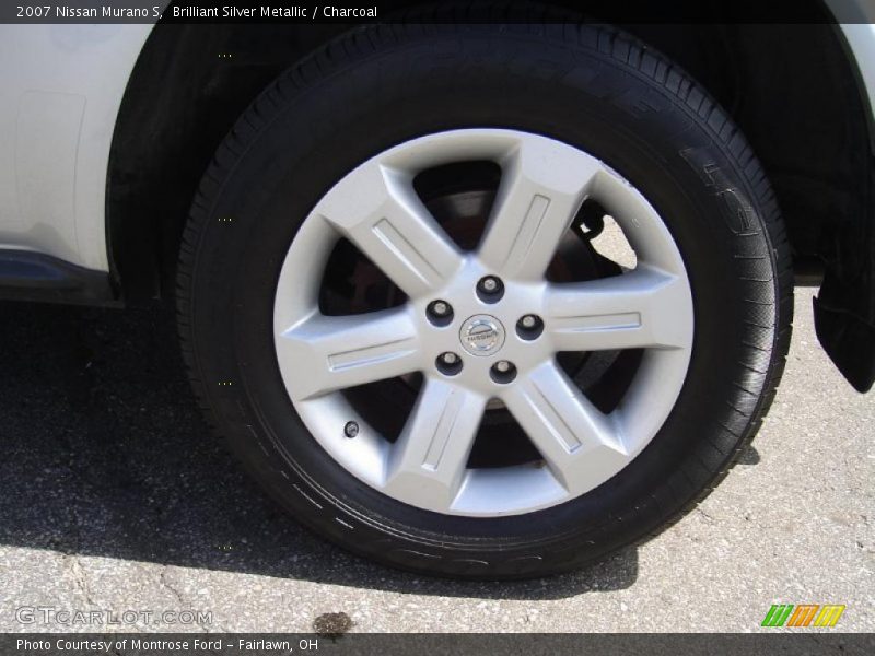 Brilliant Silver Metallic / Charcoal 2007 Nissan Murano S
