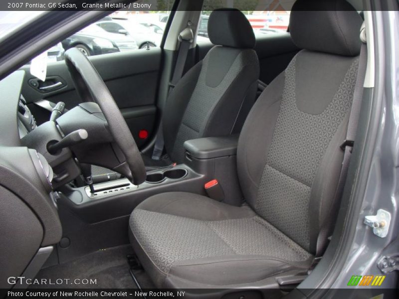 Granite Metallic / Ebony 2007 Pontiac G6 Sedan