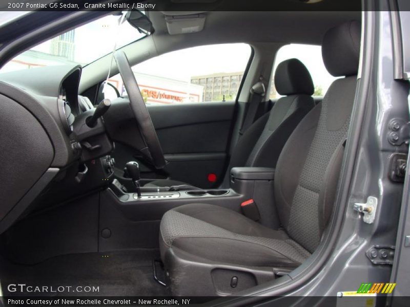 Granite Metallic / Ebony 2007 Pontiac G6 Sedan