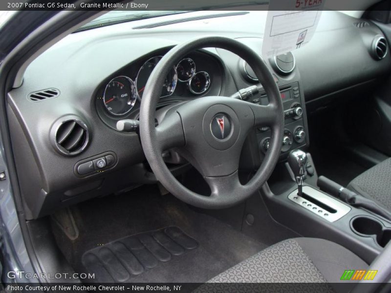 Granite Metallic / Ebony 2007 Pontiac G6 Sedan