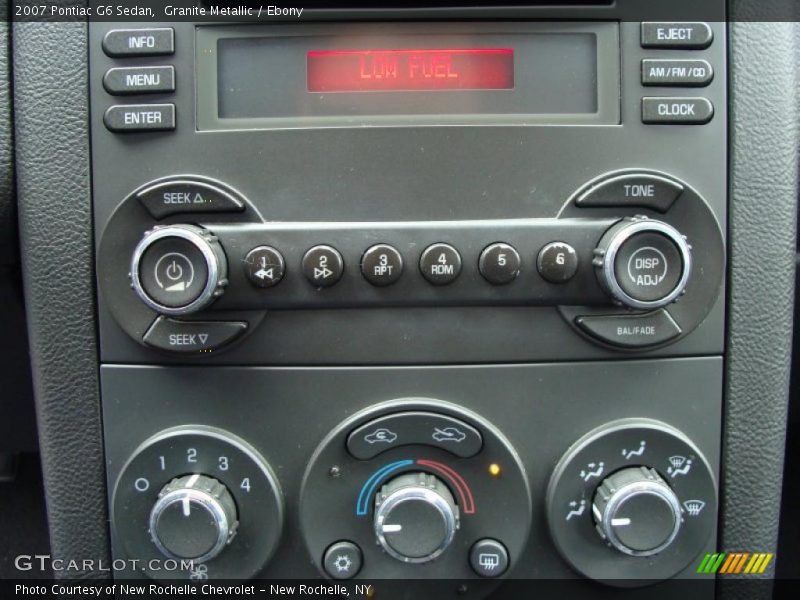Granite Metallic / Ebony 2007 Pontiac G6 Sedan