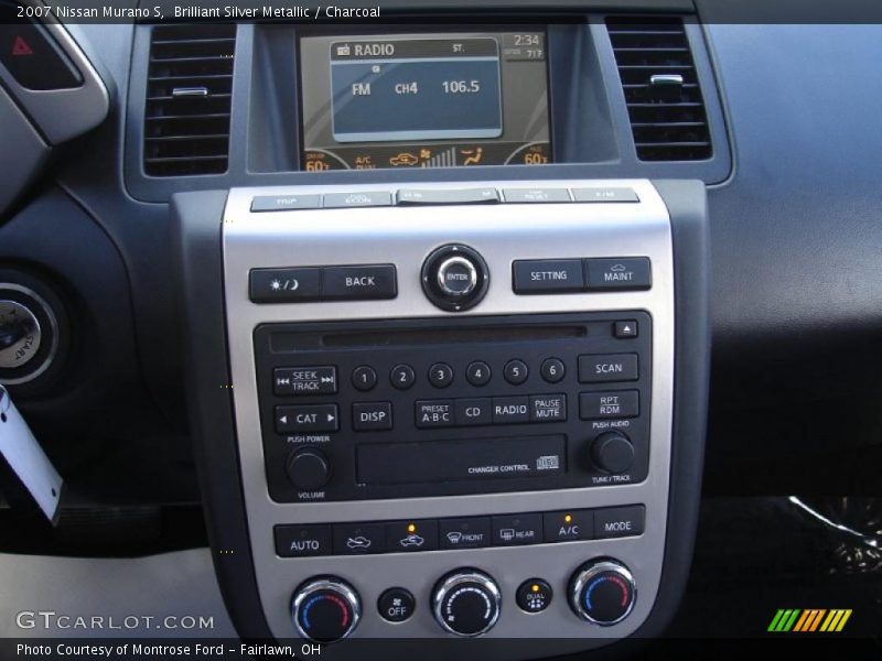 Brilliant Silver Metallic / Charcoal 2007 Nissan Murano S