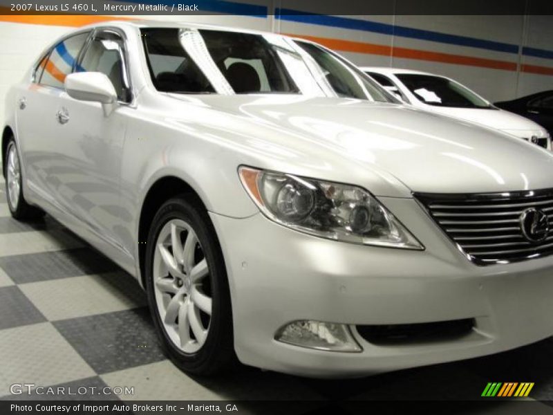 Mercury Metallic / Black 2007 Lexus LS 460 L