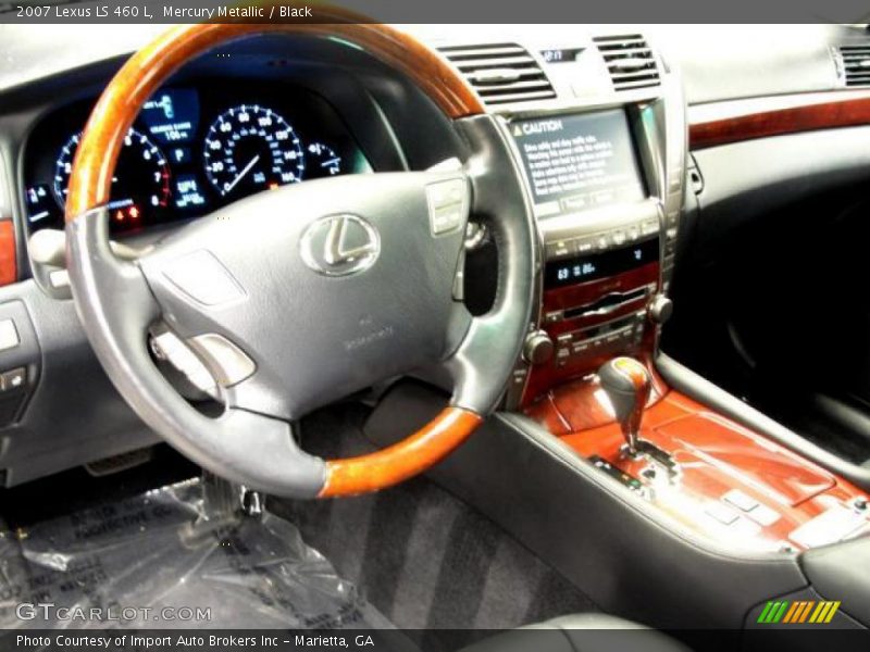 Mercury Metallic / Black 2007 Lexus LS 460 L