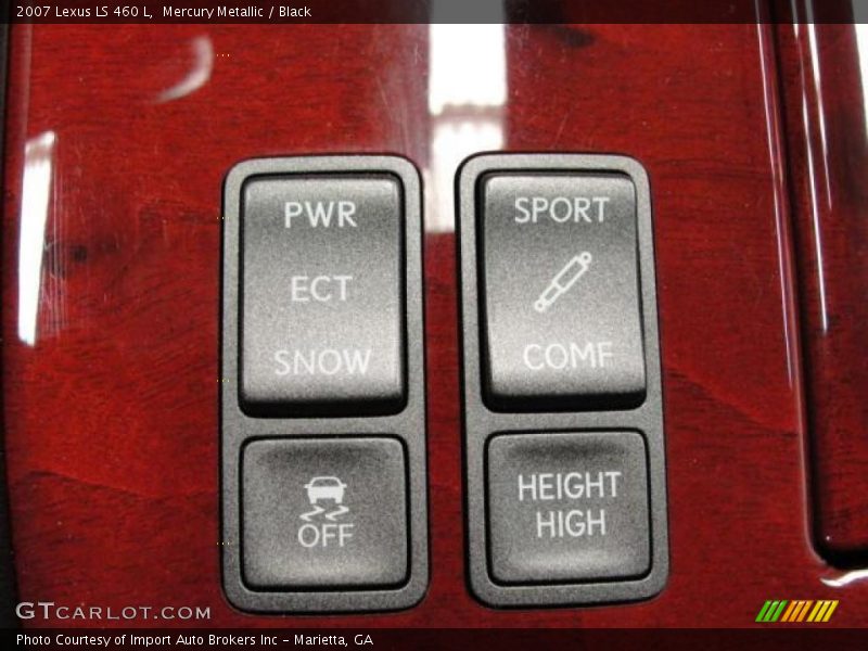 Mercury Metallic / Black 2007 Lexus LS 460 L