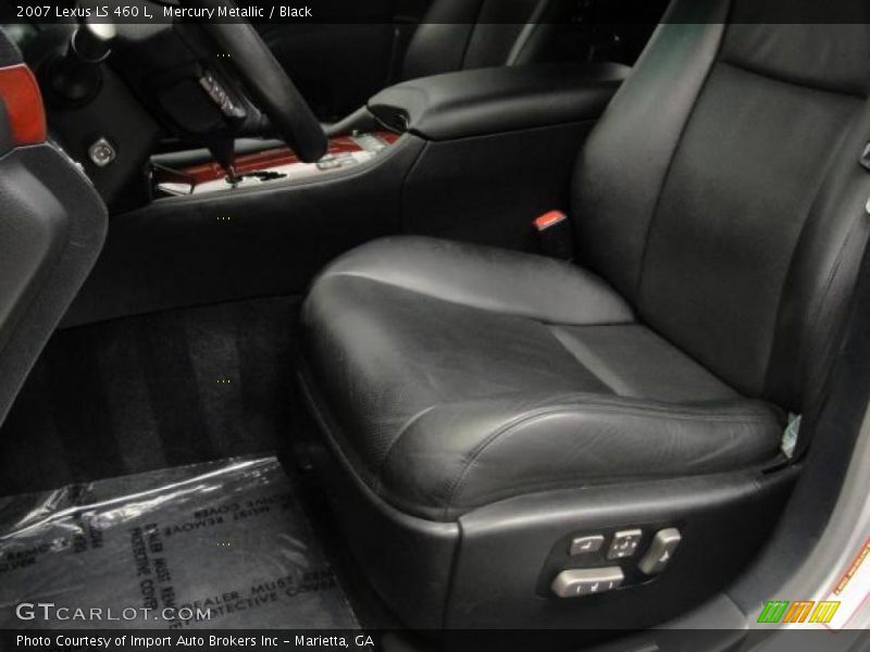Mercury Metallic / Black 2007 Lexus LS 460 L