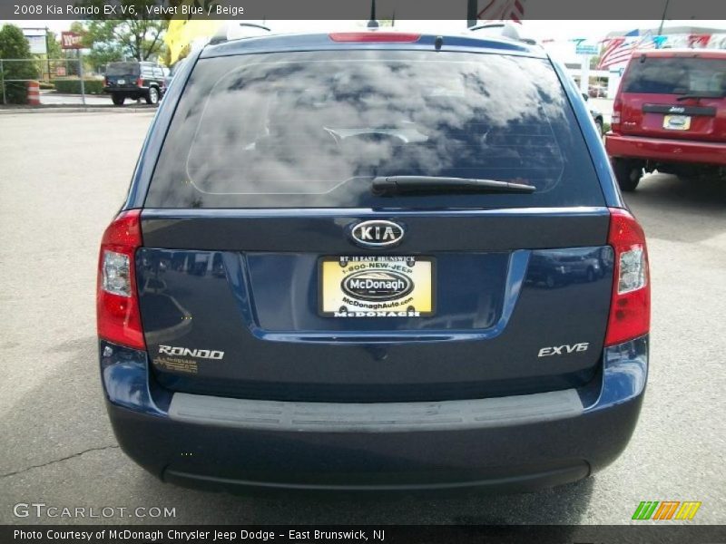 Velvet Blue / Beige 2008 Kia Rondo EX V6