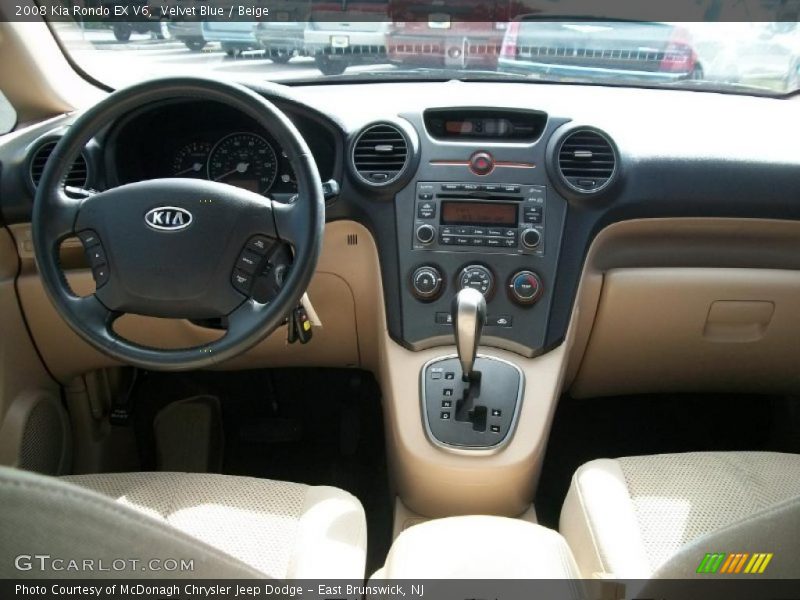 Velvet Blue / Beige 2008 Kia Rondo EX V6
