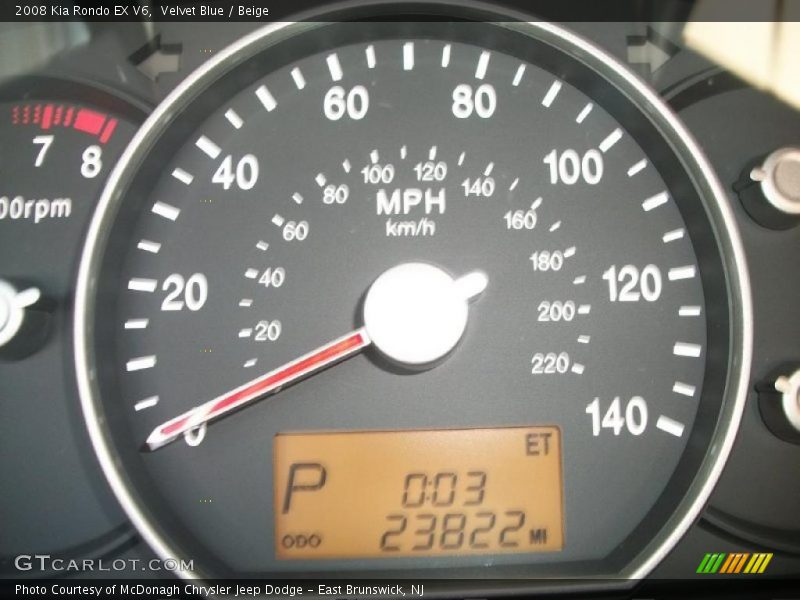 Velvet Blue / Beige 2008 Kia Rondo EX V6