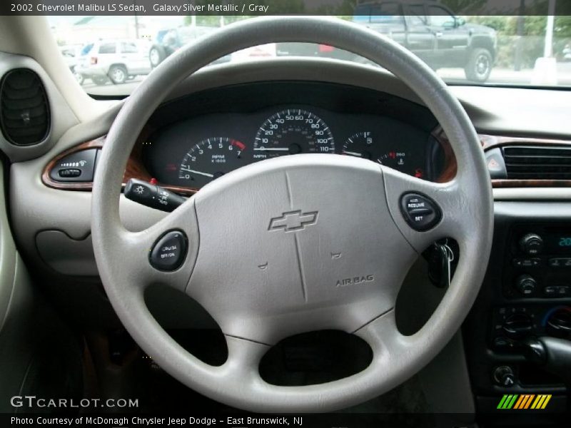 Galaxy Silver Metallic / Gray 2002 Chevrolet Malibu LS Sedan