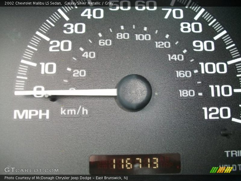 Galaxy Silver Metallic / Gray 2002 Chevrolet Malibu LS Sedan