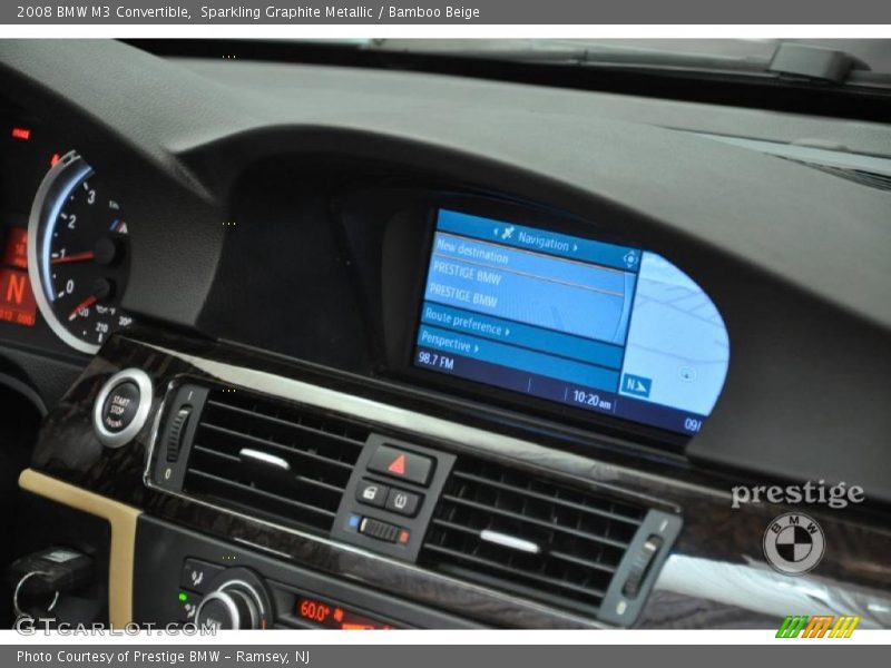 Sparkling Graphite Metallic / Bamboo Beige 2008 BMW M3 Convertible