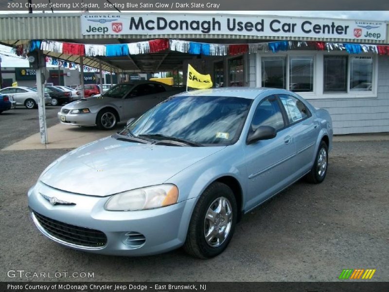 Sterling Blue Satin Glow / Dark Slate Gray 2001 Chrysler Sebring LX Sedan