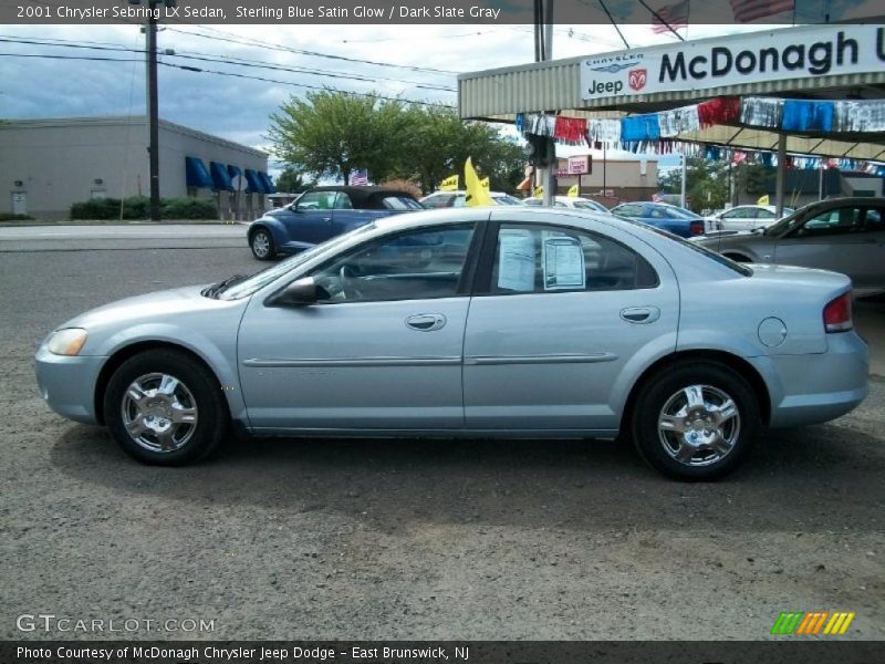 Sterling Blue Satin Glow / Dark Slate Gray 2001 Chrysler Sebring LX Sedan