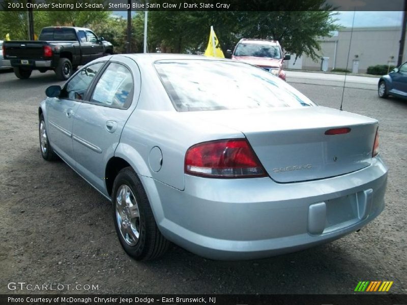 Sterling Blue Satin Glow / Dark Slate Gray 2001 Chrysler Sebring LX Sedan