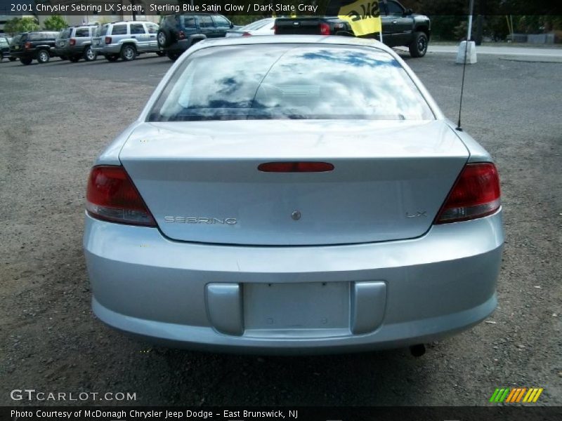 Sterling Blue Satin Glow / Dark Slate Gray 2001 Chrysler Sebring LX Sedan