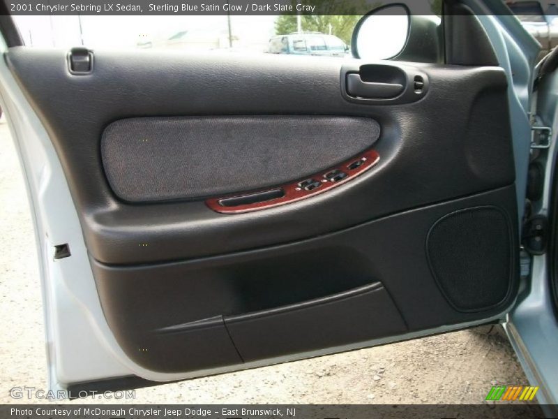 Sterling Blue Satin Glow / Dark Slate Gray 2001 Chrysler Sebring LX Sedan