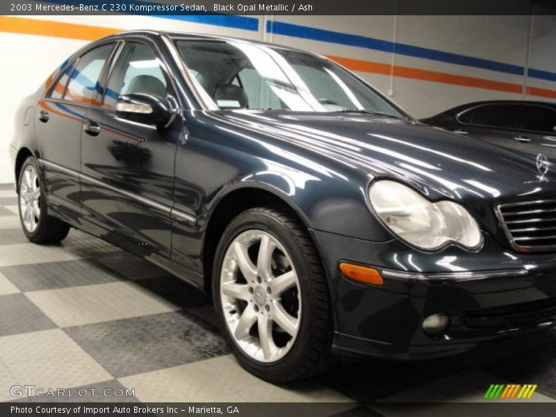Black Opal Metallic / Ash 2003 Mercedes-Benz C 230 Kompressor Sedan