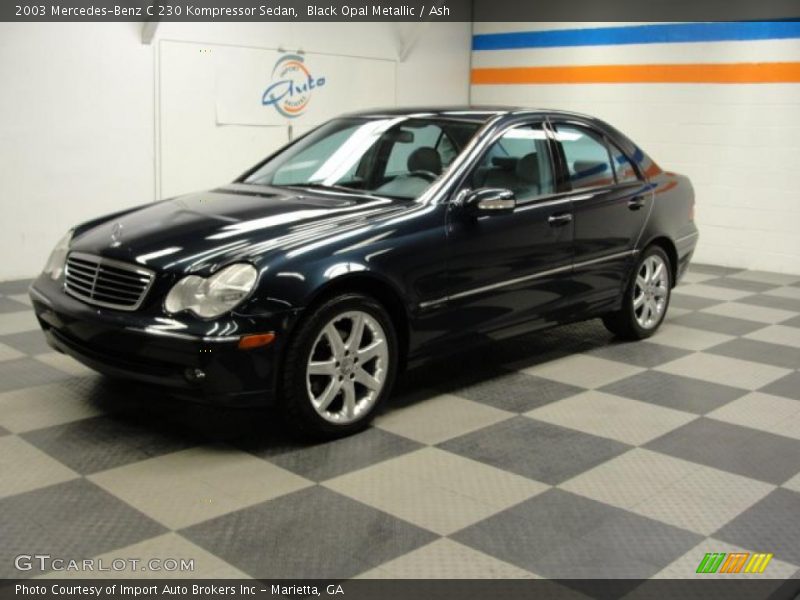 Black Opal Metallic / Ash 2003 Mercedes-Benz C 230 Kompressor Sedan