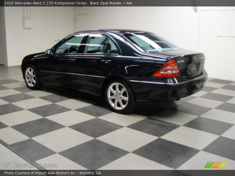 Black Opal Metallic / Ash 2003 Mercedes-Benz C 230 Kompressor Sedan