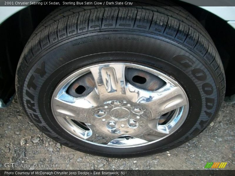 Sterling Blue Satin Glow / Dark Slate Gray 2001 Chrysler Sebring LX Sedan