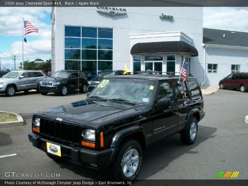 Black / Agate Black 2000 Jeep Cherokee Sport 4x4