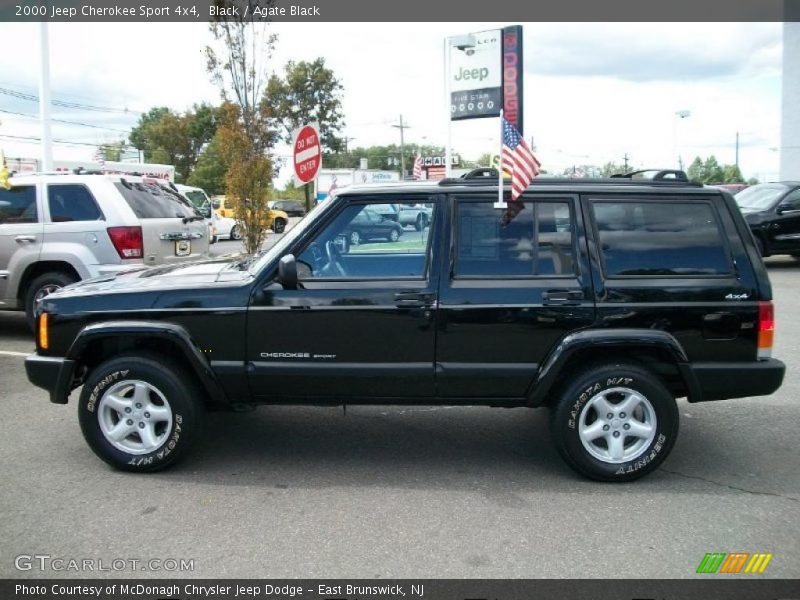 Black / Agate Black 2000 Jeep Cherokee Sport 4x4