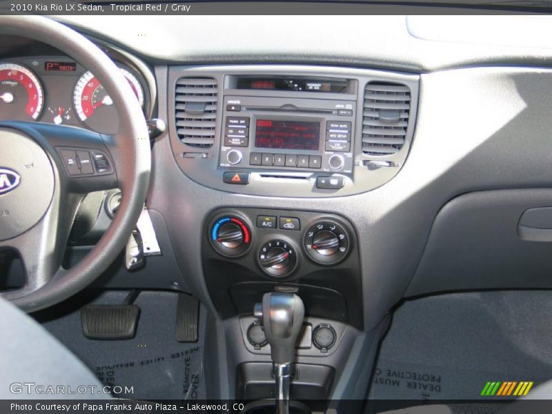 Tropical Red / Gray 2010 Kia Rio LX Sedan